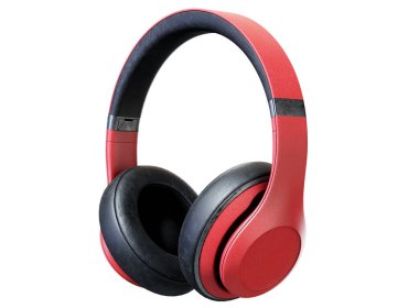 3B görüntüleme kulaklıkları beyaz arkaplanda izole edildi