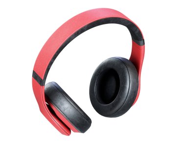 3B görüntüleme kulaklıkları beyaz arkaplanda izole edildi