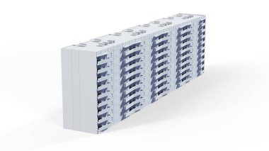 modern evlerin 3D render