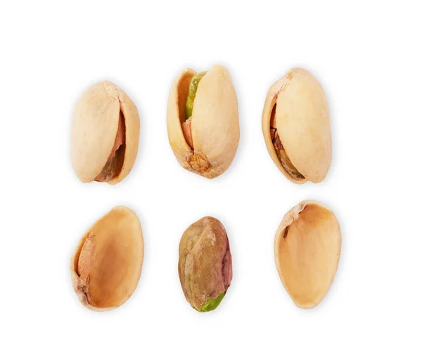 Verschiedene Nüsse Und Samen Mischen Zusammensetzung Isoliert Über Dem Weißen — Stockfoto
