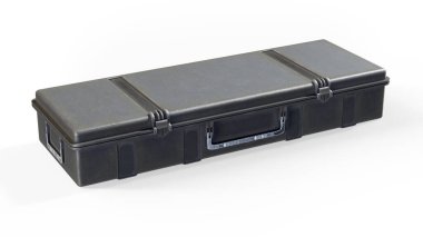 Silah çantası. Beyaz üzerine 3B görüntüleme