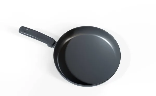 Frying Pan Mockup Isolated White Background Render — Stock Photo, Image