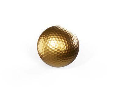 3D beyaz golf topu