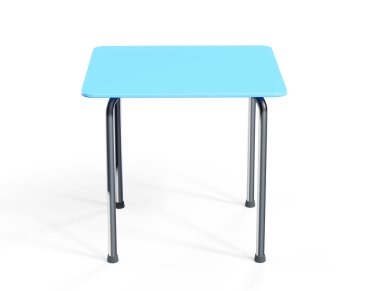 Beyaz arka planda çatı katı tarzı sandalye. tablo izole edilmiş 3d oluşturucu