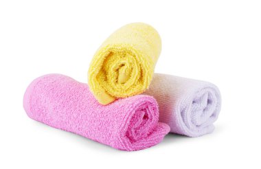 Mavi havlu banyo için