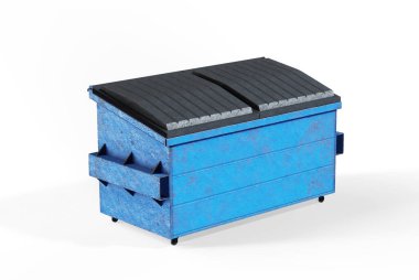 Çöp kutusunun geri dönüşüm sembolü 3d render