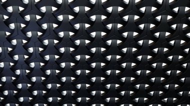 Soyut siyah kozmik fütüristik doku 3d oluşturma