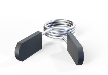 Blue hand trainer 3d render