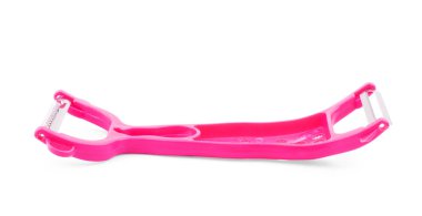 Arka planda sebze temizlemek için kullanılan bıçak. Açık yeşil mutfak bıçağı. Seçici odaklanma. Peyzaj fotoğrafı düzenleme.