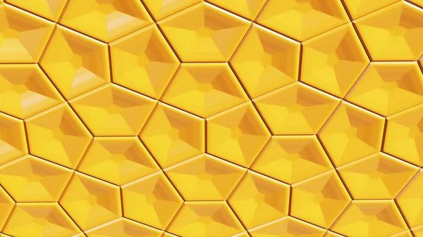 Render Gold Abstract Shape — ストック写真