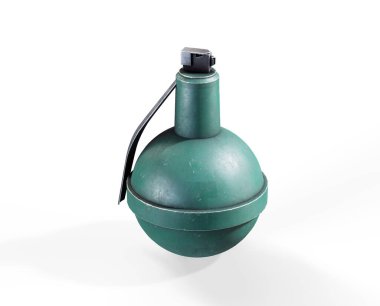 Siyah El Flash Bang Sis Bombası 3d illüstrasyon 3d render