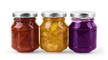 Reçelli kavanoz (kiraz, yabanmersini, limon)