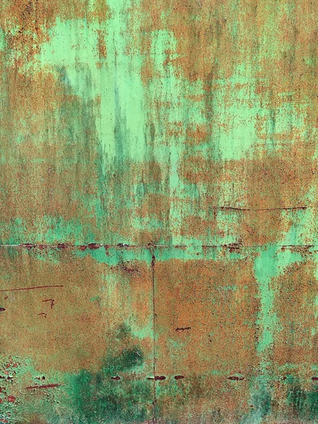 Corroded Metal Background Rusted White Painted Metal Wall Rusty Metal — Stock Photo, Image