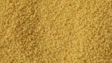 Dönüşümlü çiğ kuskus, mısır gevreği, vejetaryen sağlıklı organik gıda diyeti, Makro.