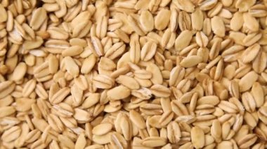 Dönüşümlü çiğ tam tahıl, yulaf ezmesi, mısır gevreği, vejetaryen sağlıklı organik gıda diyeti, Makro.