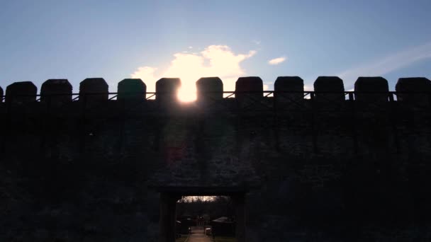 Luftaufnahme Der Akkerman Festung Belgorod Dniester Ukraine Eine Der Größten — Stockvideo