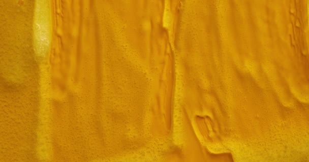 Krem Sıvısı Jel Serumu Sarı Doku Makyaj Kozmetik Arka Plan — Stok video