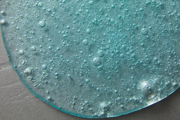 Siero Gel Liquido Crema Blu Texture Argento Trucco Cosmetici Sfondo — Foto Stock