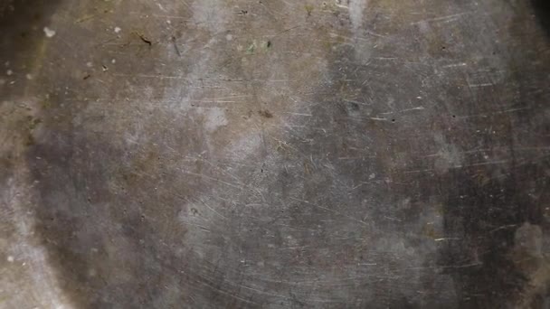 Обертання Зношеної Сталевої Текстури Або Металевого Фону Сірий Гранжевий Металевий — стокове відео