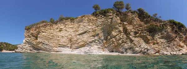 Rocky Coast Kastos Island Lefkada Regional Unit Ionian Islands Greece — Zdjęcie stockowe