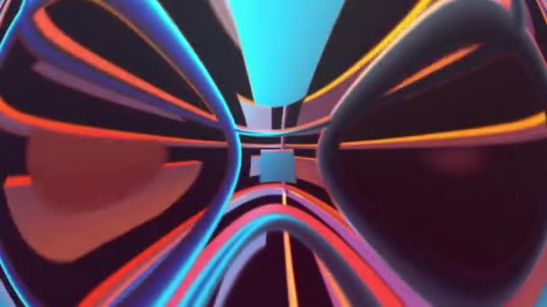 Elementos geométricos difuminados abstractos — Vídeos de Stock