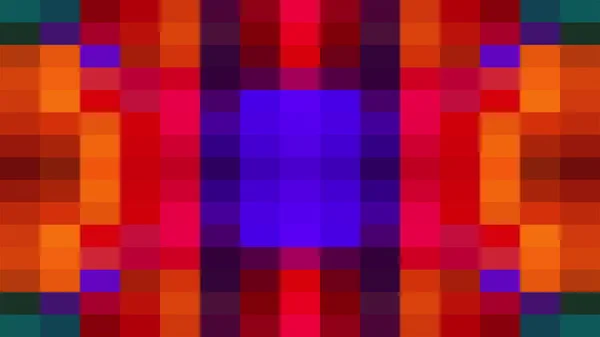 Fond mosaïque coloré, généré par ordinateur. Surface de blocs multicolores. rendu 3d de style géométrique — Photo