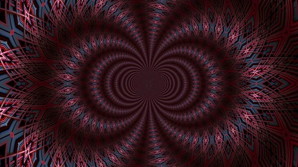 Kürelerden oluşan soyut kaleydoskopik tünel