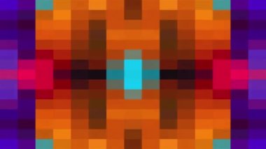 Renkli mozaik arka plan, bilgisayar üretimi. Çok renkli blokların yüzeyi. Geometrik biçimin 3d görüntülemesi