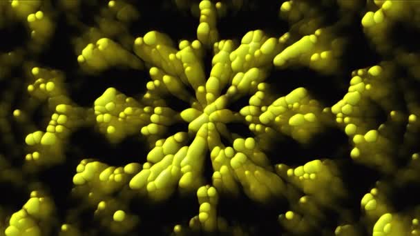 Bubbels en abstracte deeltjes — Stockvideo