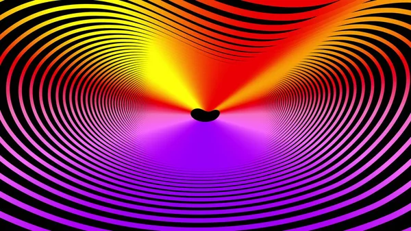 Kolorowe liniowe kółka techno Obraz Stockowy