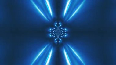 Fraktal mavi kaleydoskopik