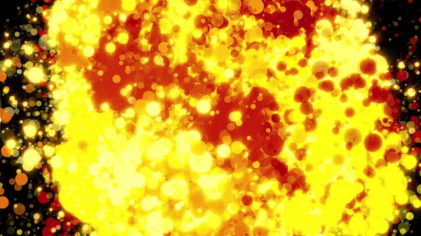 Explosion av partiklar med kosmisk glöd — Stockfoto