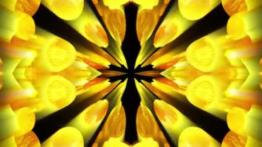 Altın soyut kaleydoskop