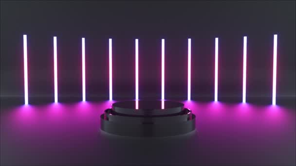 Neon ışıklı yayalar — Stok video