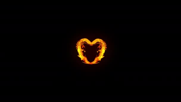抽象火热的心 — 图库视频影像