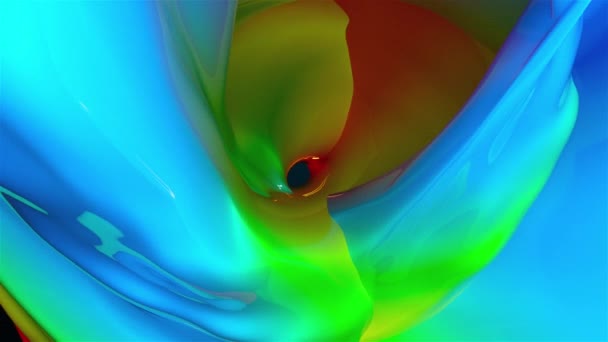 Multicolored semirings of volumetric liquid — Stock Video