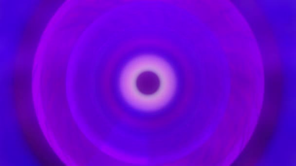 Túnel colorido e círculos abstratos — Vídeo de Stock