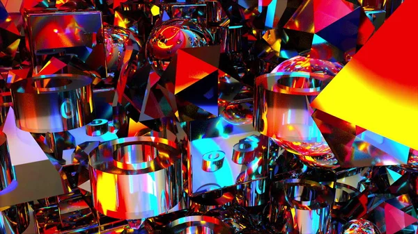 Абстрактні скляні діаманти — стокове фото