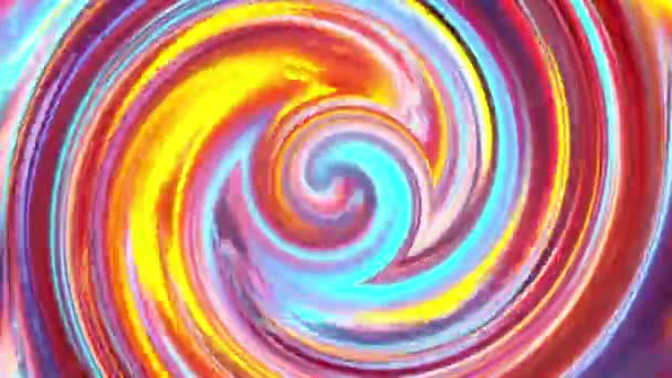 Cerchi a spirale vorticosi. — Video Stock