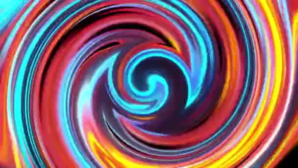 Lingkaran spiral berputar-putar. — Stok Video