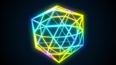 Neon kristali ağ çizgilerinden yapılmıştır.