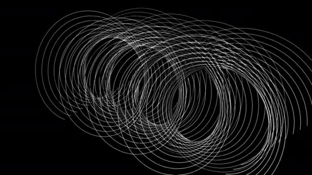 Spirals of white lines — Stock Video