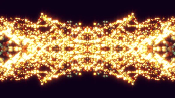 Vlnový proud světélkujících částic — Stock fotografie