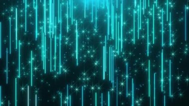 Düşen soyut yıldız ve çizgiler