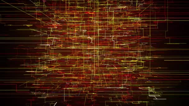 Digital abstract data maze — Stockvideo