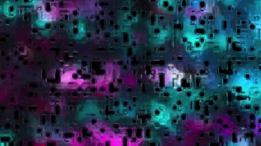 Geometrik kesiklerle soyut cam bileşimi