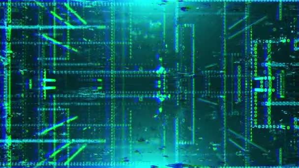 Distortion and glitches in digital circuits — Vídeo de Stock