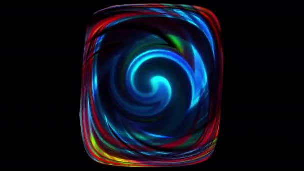 Square swirl of abstract whirlpool — Vídeo de Stock