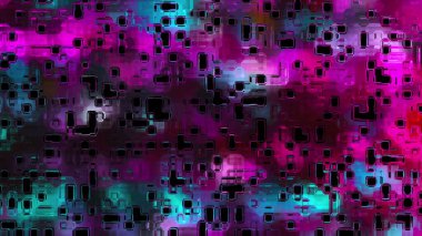 Geometrik kesiklerle soyut cam bileşimi