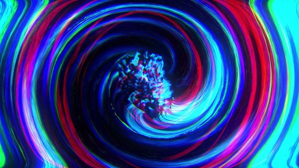 Хроматичні кільця аберації — стокове фото